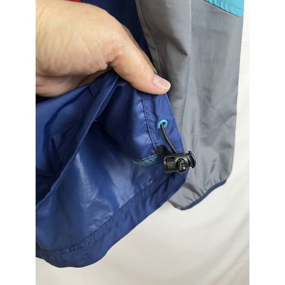 Without Walls Men's Size XL Multicolor Hoodie Jacket Two Way Zipper Windbreaker - Picture 7 of 10